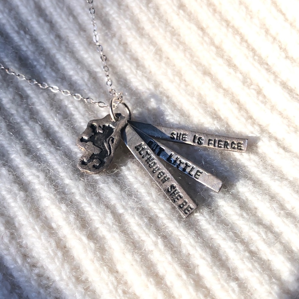 Shakespeare Quote Necklace - Sterling Silver